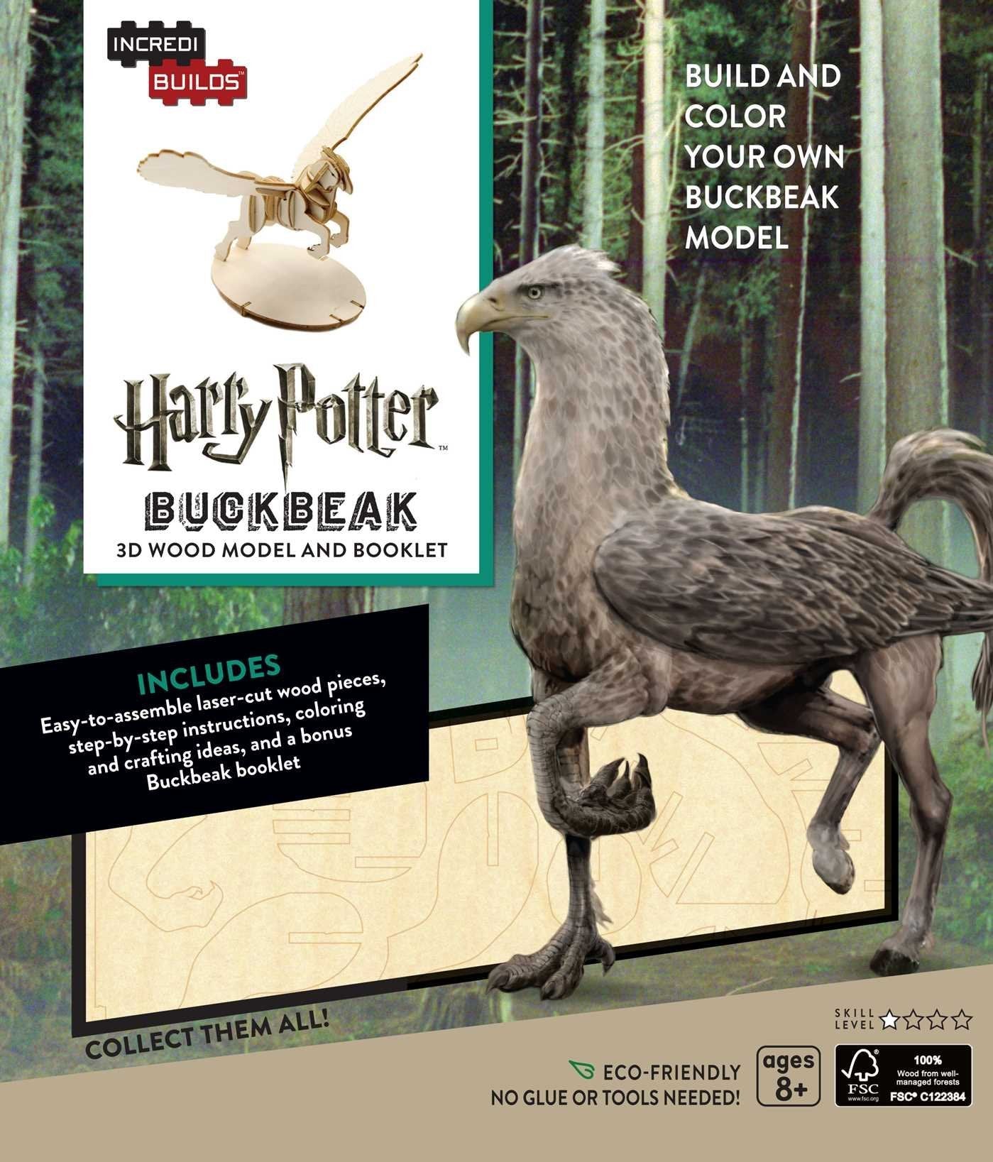 INCREDIBUILDS: HARRY POTTER: BUCKBEAK 3D WOOD MODEL AND BOOKLET Young adult books