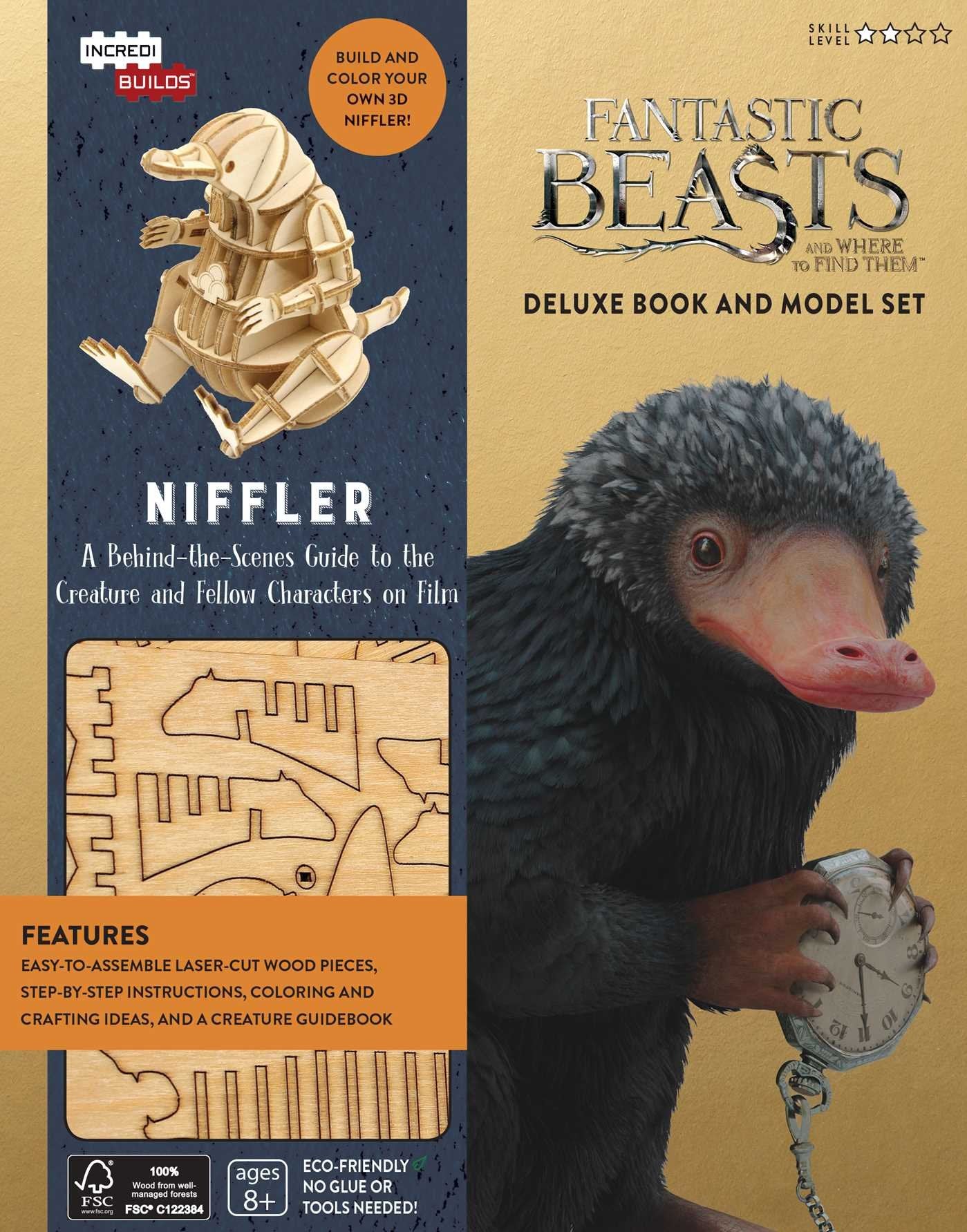 Incredibuilds: Fantastic Beasts and Where to Find Them: Niffler Deluxe Book and Model Set Film, Art & Culture