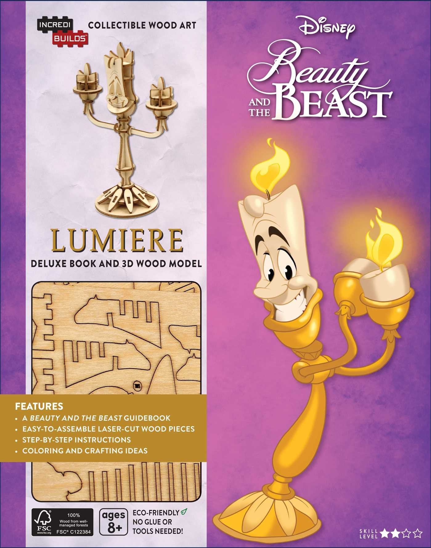 IncrediBuilds: Disney's Beauty and the Beast: Lumiere Deluxe Book and Model Set Non-fiction