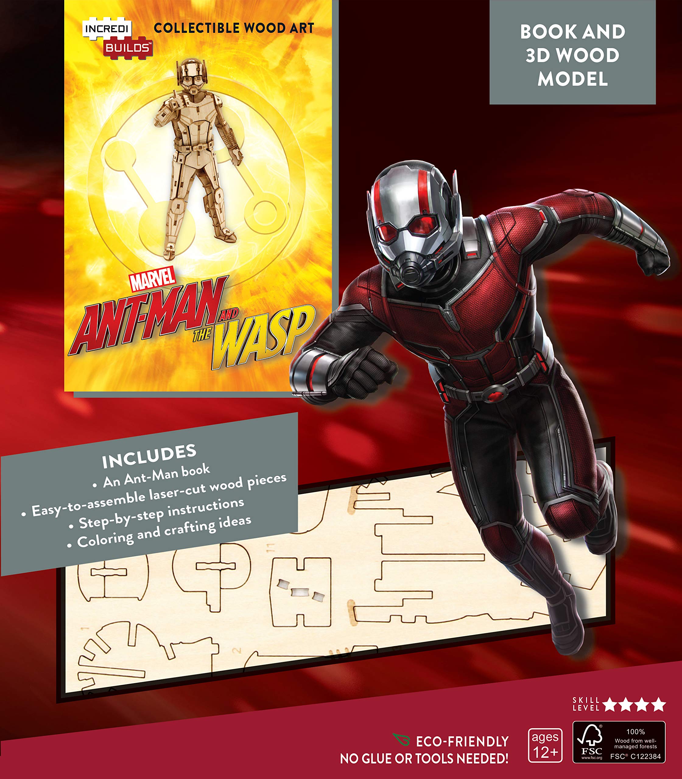 IncrediBuilds: Marvel: Ant-Man and the Wasp Book and 3D Wood Model Living & Furnishing