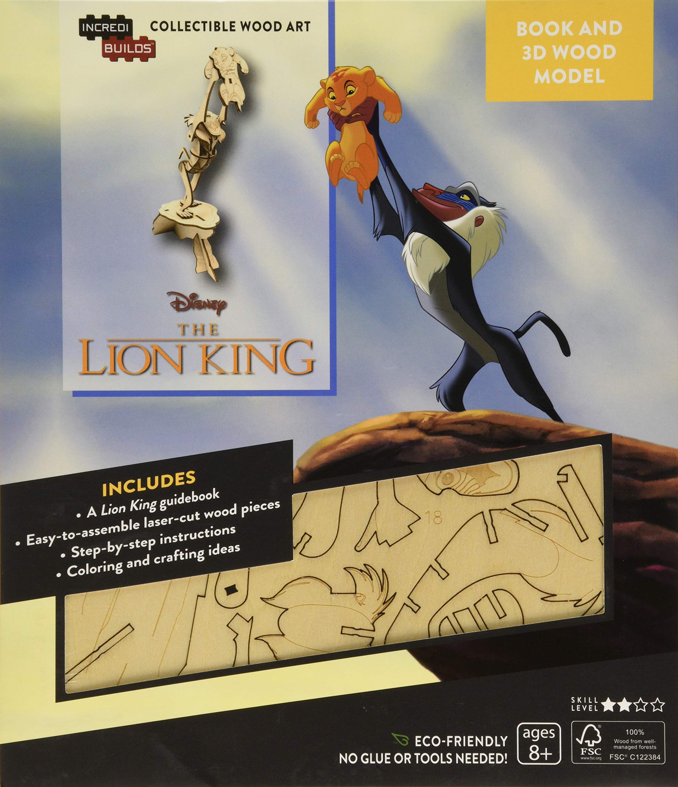 IncrediBuilds: Disney's The Lion King Book and 3D Wood Model: Exploring the Pride Lands Living & Furnishing