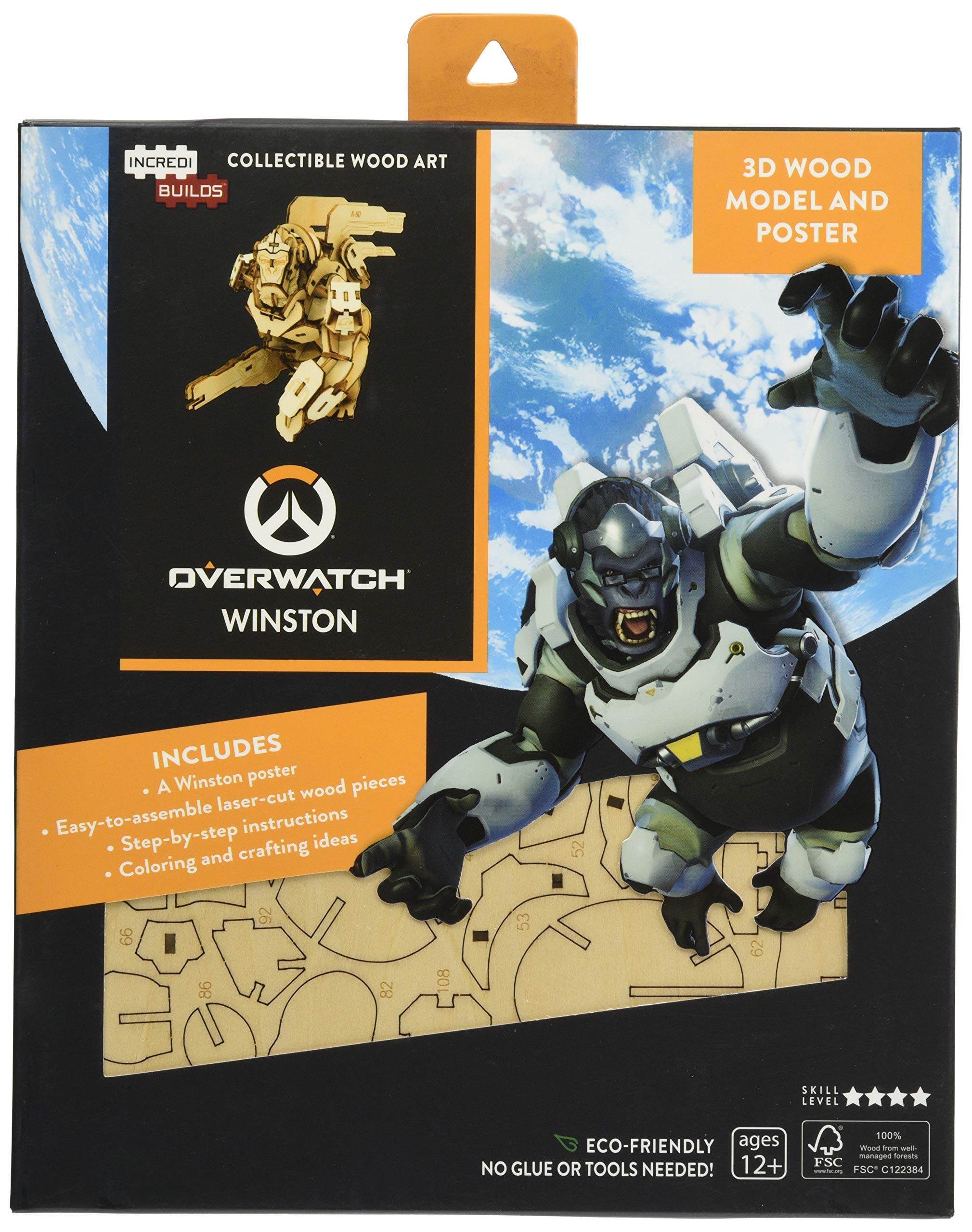 IncrediBuilds: Overwatch: Reinhardt 3D Wood Model and Poster Living & Furnishing