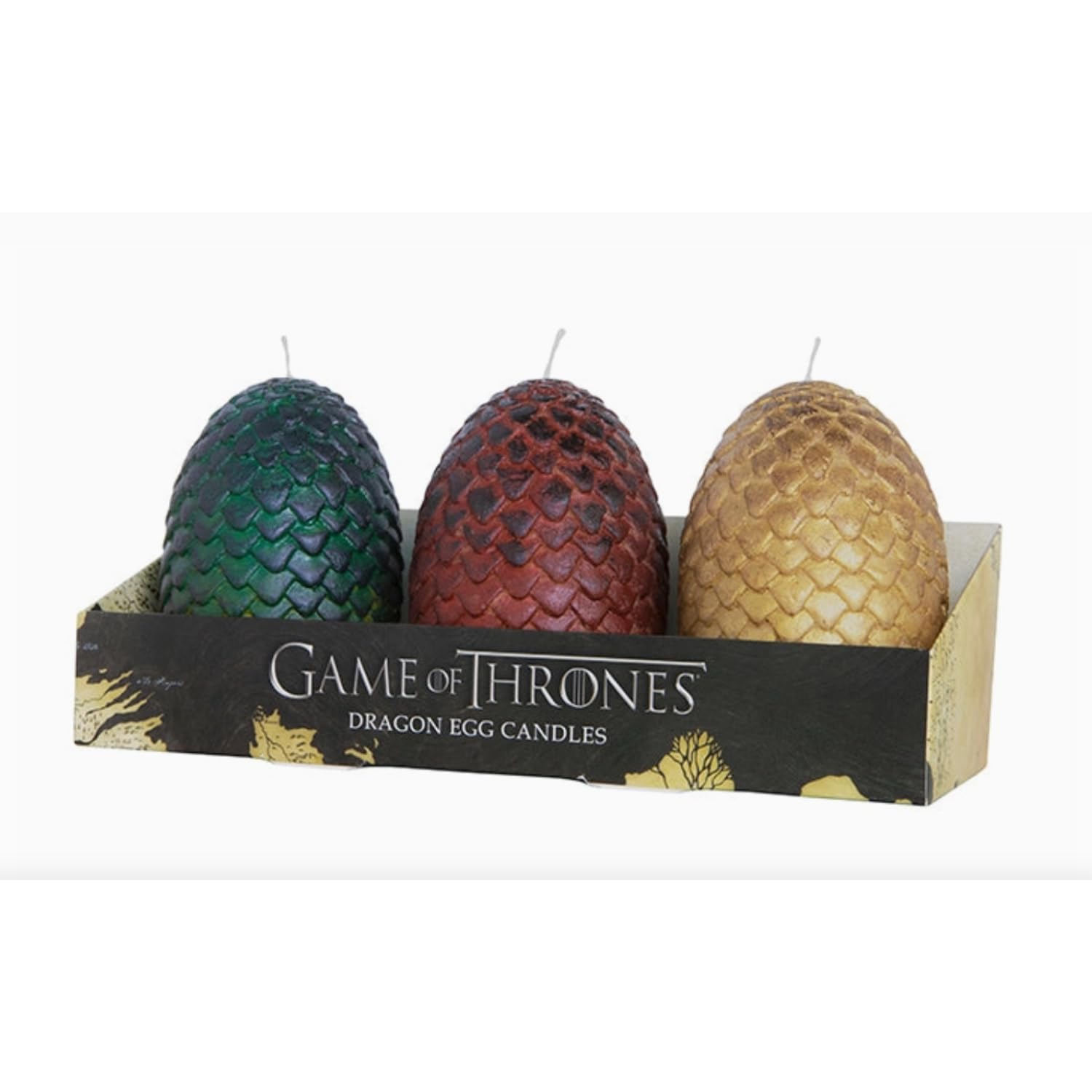 Game of Thrones: Sculpted Dragon Egg Candles (Set of 3) book