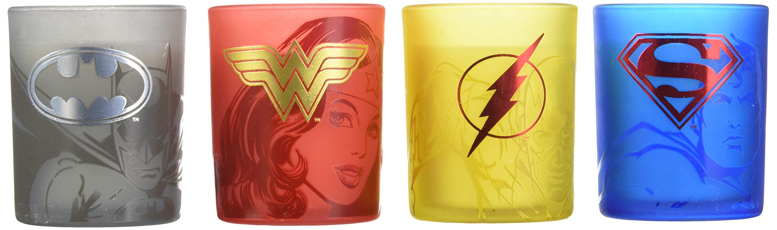DC Comics: Justice League Glass Votive Candle Set (Luminaries) Business, Finance & Career
