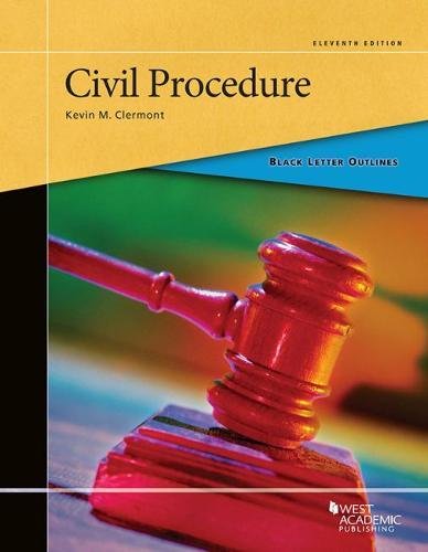 Black Letter Outline on Civil Procedure book