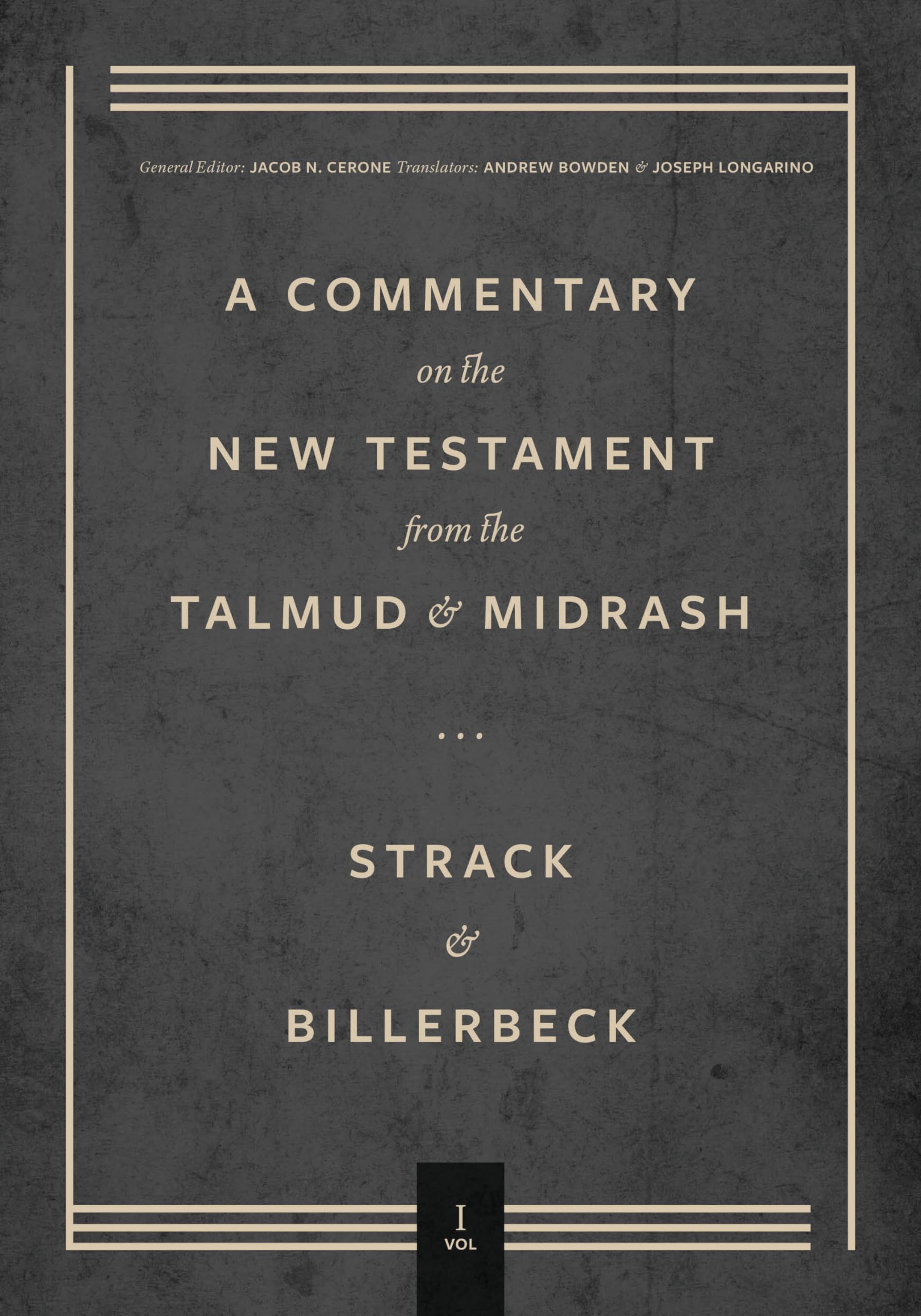 Commentary on the New Testament from the Talmud and Midrash Religion & Esotericism