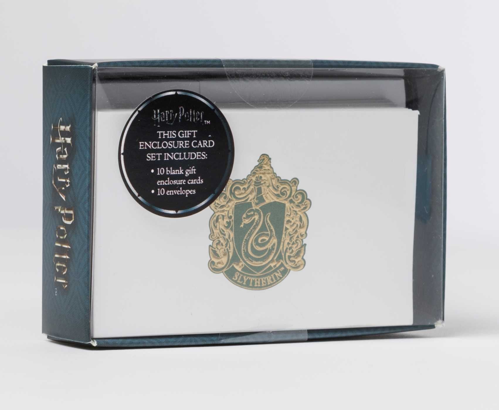 Harry Potter: Slytherin Crest Foil Gift Enclosure Cards Film, Art & Culture