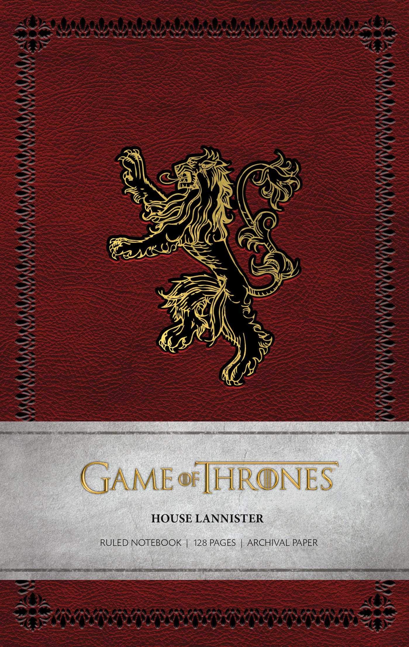 Game of Thrones: House Lannister Ruled Notebook Leisure, Home & Garden