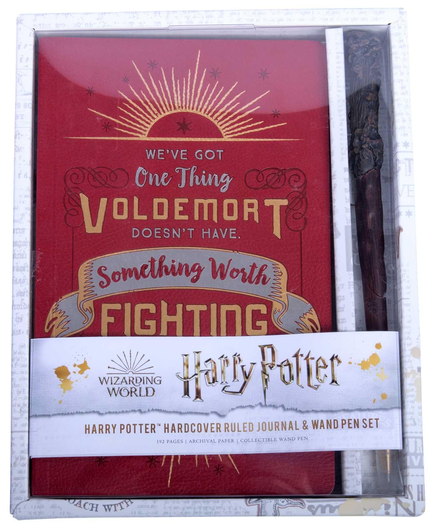 Harry Potter: Harry Potter Hardcover Ruled Journal and Wand Pen Set Film, Art & Culture