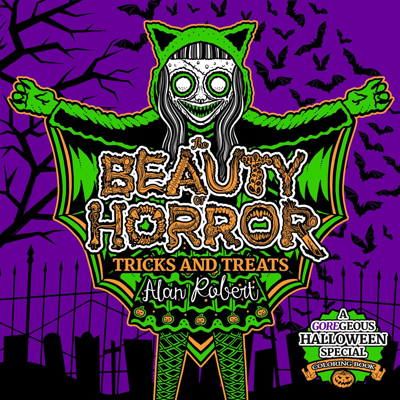 The Beauty of Horror: Tricks and Treats Halloween Coloring Book Horror & Mystery