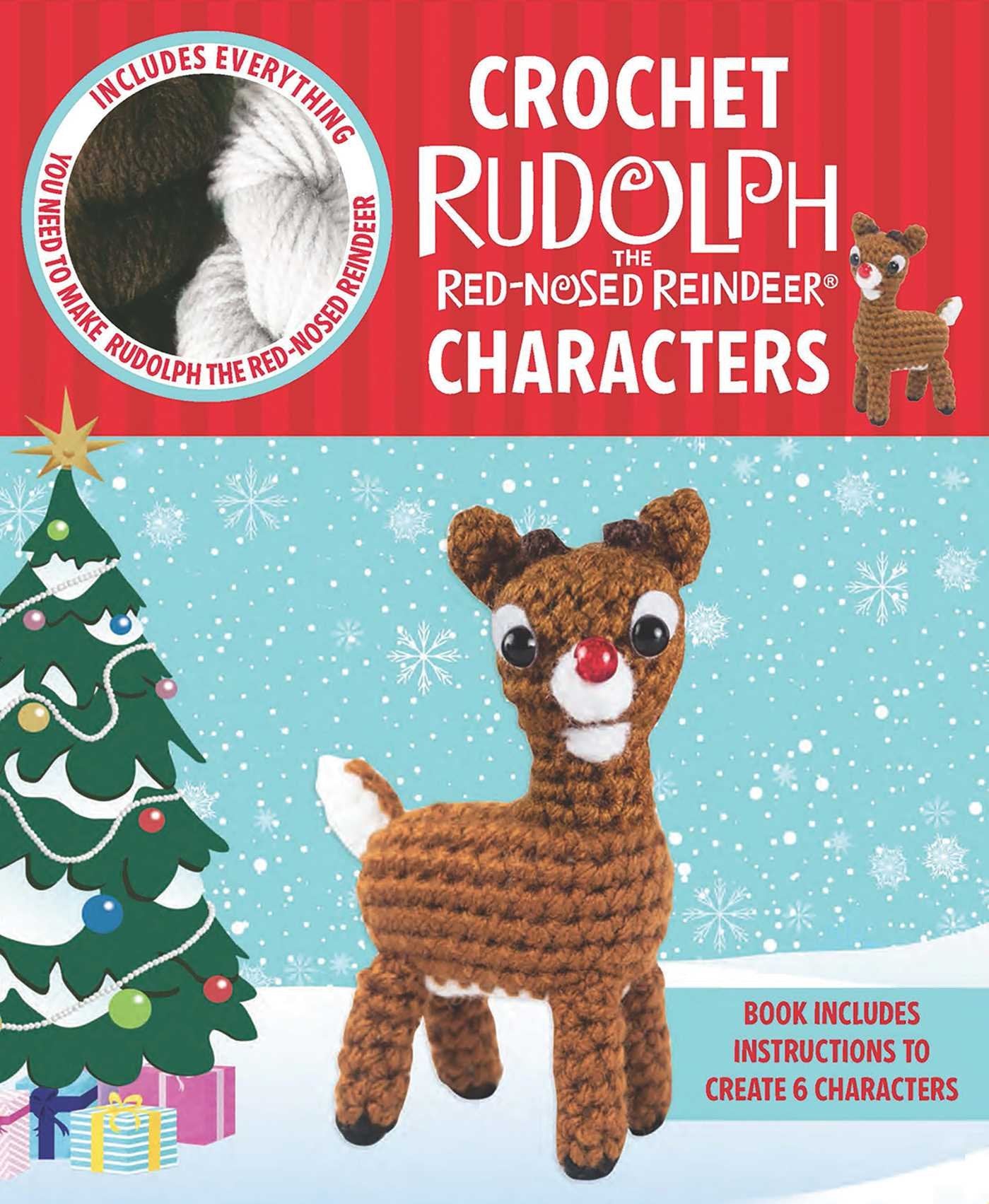 Crochet Rudolph the Red-Nosed Reindeer Characters (Crochet Kits) Media & Communication
