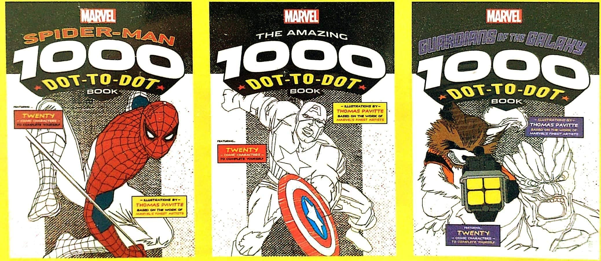 Marvel: The Greatest Super Hero Dot-to-Dot Experience Ever, Guardians of the Galaxy, Spider-Man, The Amazing Books