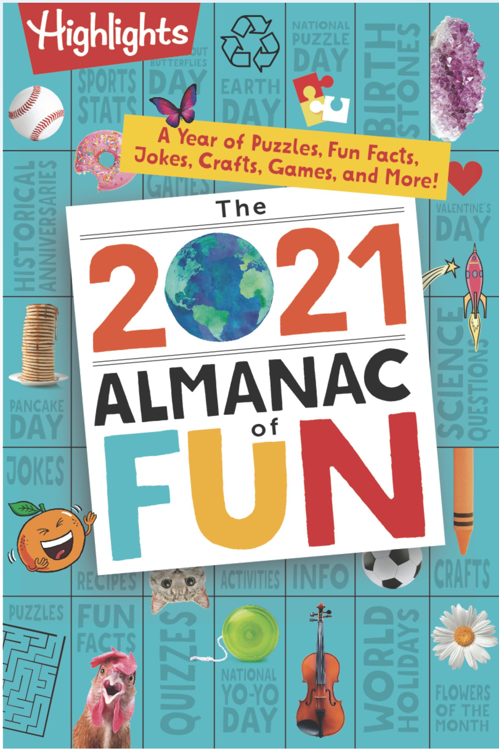The 2021 Almanac of Fun: A Year of Puzzles, Fun Facts, Jokes, Crafts, Games, and More! Tiptoi & Games