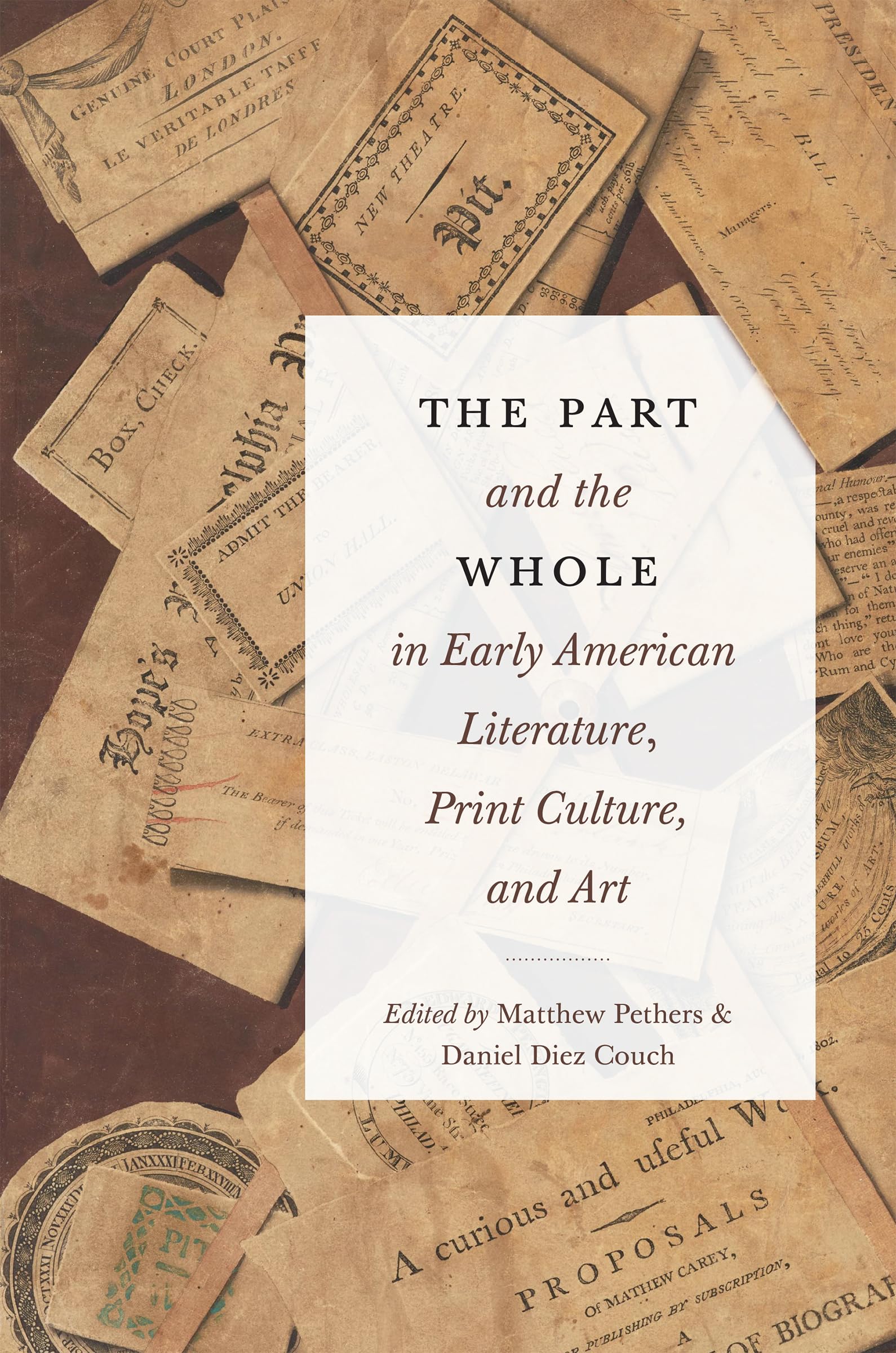 The Part and the Whole in Early American Literature, Print Culture, and Art (Transits: Literature, Thought & Culture, 1650-1850) Contemporary literature Books