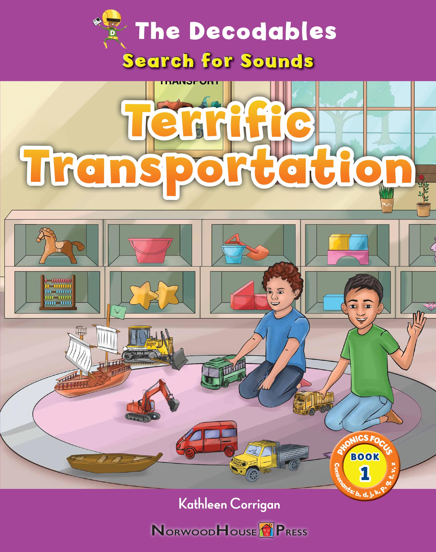 Terrific Transportation: Search for Sounds Consonants: B, D, J, K, P, Q, T, V, Z (Decodables: Search for Sounds, Phonics Focus, 1) Non-fiction