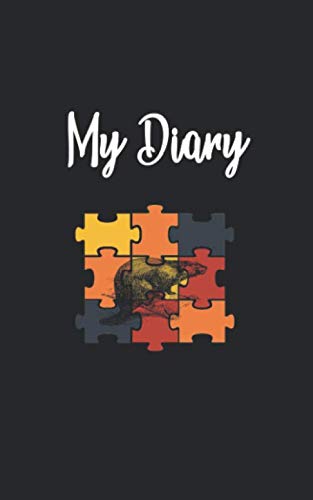 My Diary: Beaver Retro and Vintage Style 100 Pages Lined Non-fiction