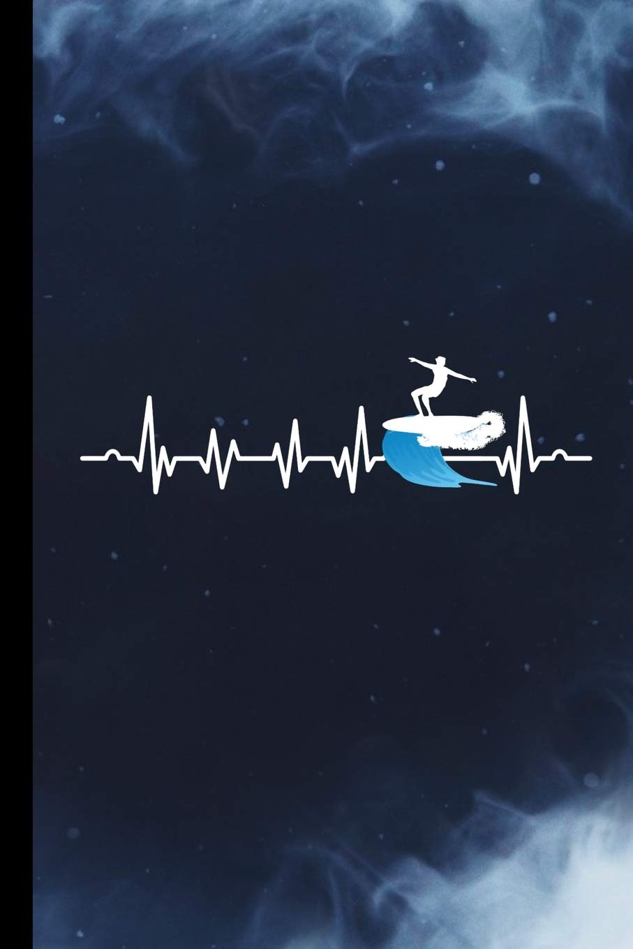 Surfing Heartbeat: Surf Gift For Surfers (6"x9") Dot Grid Notebook To Write In Leisure & Fun