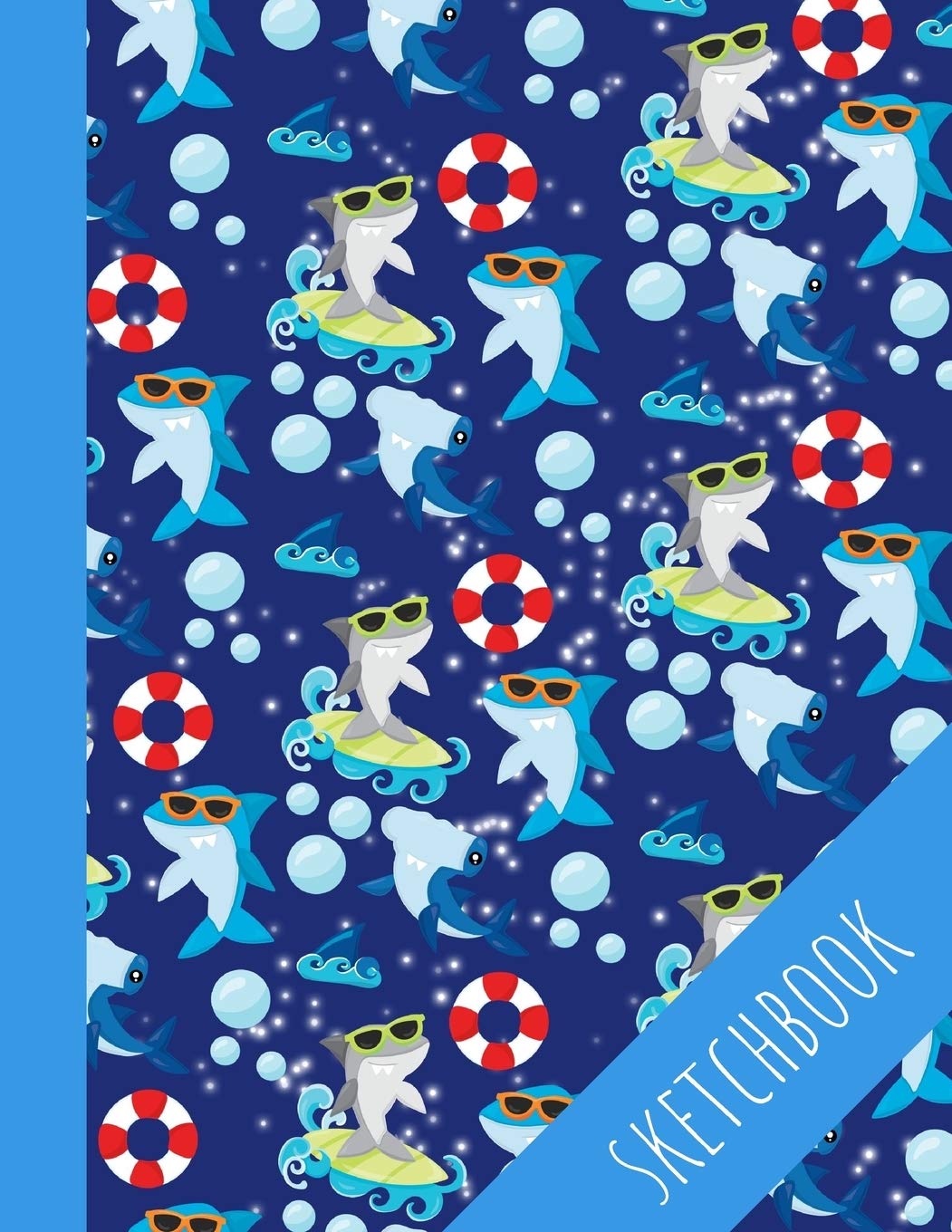 Shark: Sketchbook For Kids, Large Size Pages With Special Place For Title, Great Way To Improve Creativity, Perfect For Drawing And Sketching, Cute Shark Cover Non-fiction