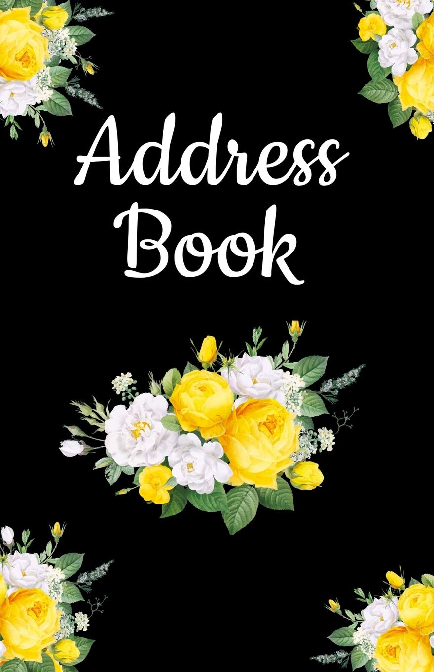 Address Book: Pretty Floral Design, Address Organizer. Tabbed in Alphabetical Order, Perfect for Keeping Track of Addresses, Email, Mobile, Work & Home Phone Numbers, Social Media & Birthdays Business, Finance & Career