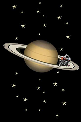 Motorradfahrer NOTIZBUCH Motorrad Fahrer Astronauten Saturn Bike Biker Notebook: Punkterasterpapier - Dotted Dot grid Paper 120 Blätter Notizbuch, ... A5 (6x9 inches) gift Motorradfahrer Geschenk Books