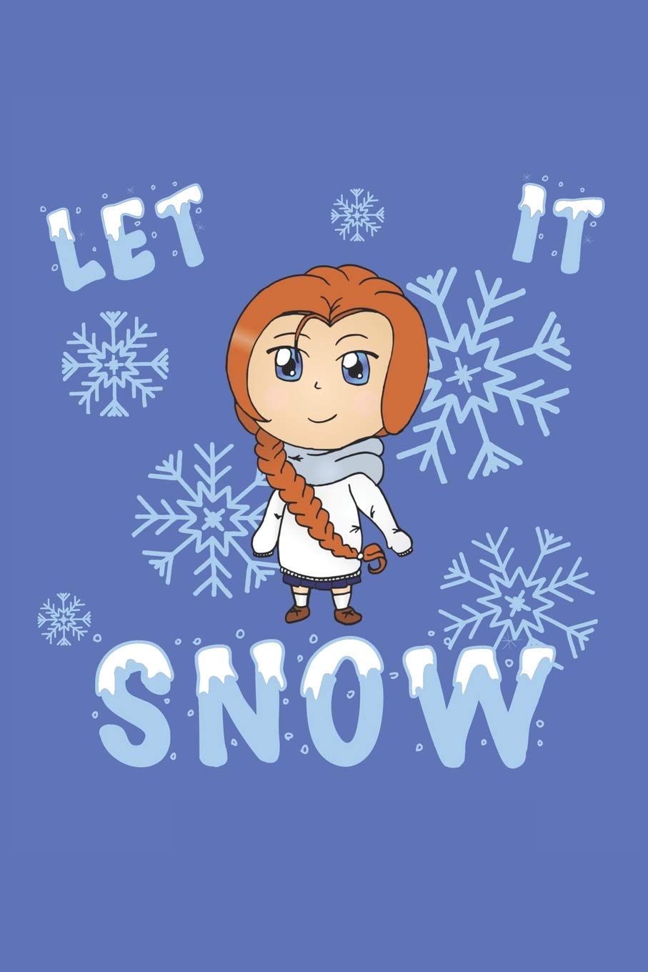 Grand Fantasy Designs - Notes: Chibi Winter Let it Snow Schnee - Monatsplaner 15,24 x 22,86 book
