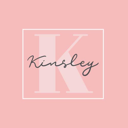 Kinsley: The Perfect Personalized & Monogrammed Keepsake Journal for Baby's First Year - Great Coral Pink Baby Shower Gift Books