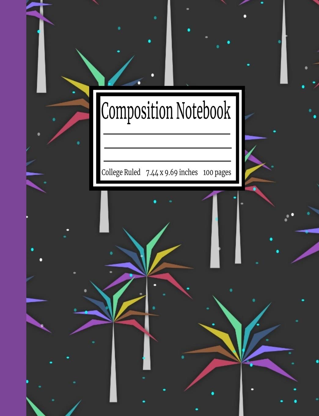 Composition Notebook: College Ruled 7.44 x 9.69 in, 100 page book for girls, kids, school, students and teachers Education & Training