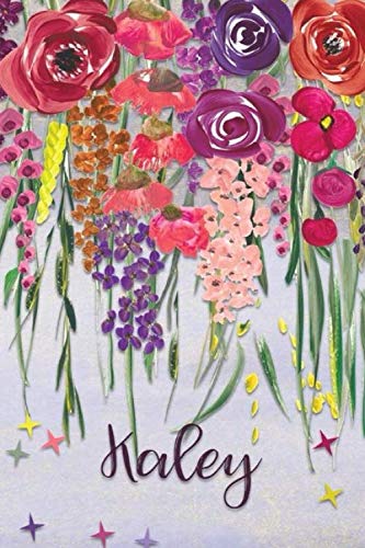 Kaley: Personalized Lined Journal - Colorful Floral Waterfall (Customized Name Gifts) Business, Finance & Career