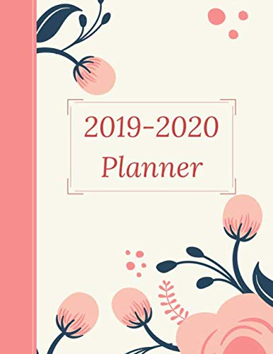 2019-2020 Planner: Cute, Smart Monthly View & Weekly Organizer for Women, College Students, Teachers, and Daughters & Moms Elastic, Flower Patter ... Agenda, Notes Pages, New Year's Resolution Business, Finance & Career