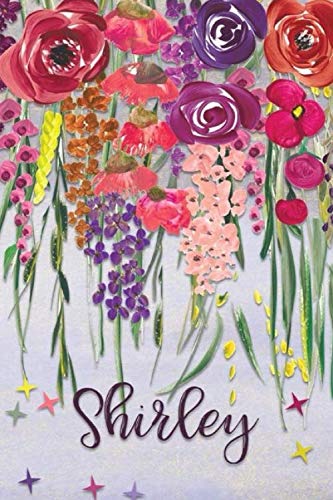 Shirley: Personalized Lined Journal - Colorful Floral Waterfall (Customized Name Gifts) book