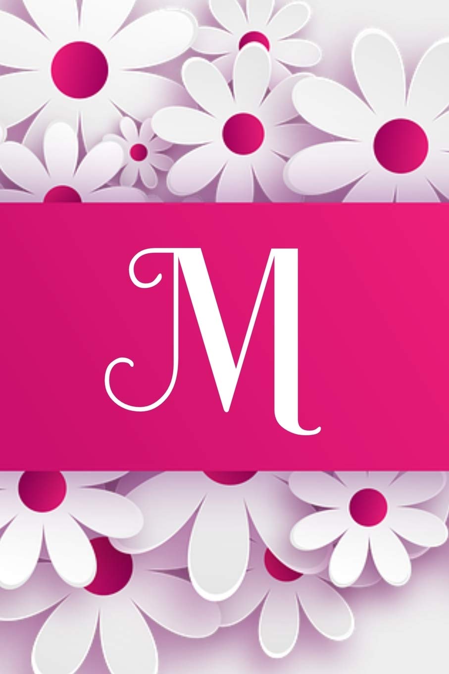 M: Monogram M Composition Notebook Writing Journal 6" x 9" 120 Pages. Journal Notebook for Note Taking, Diary, Journaling, Gratitude and Reminder for Girls, Women and Men Essays & Short Stories