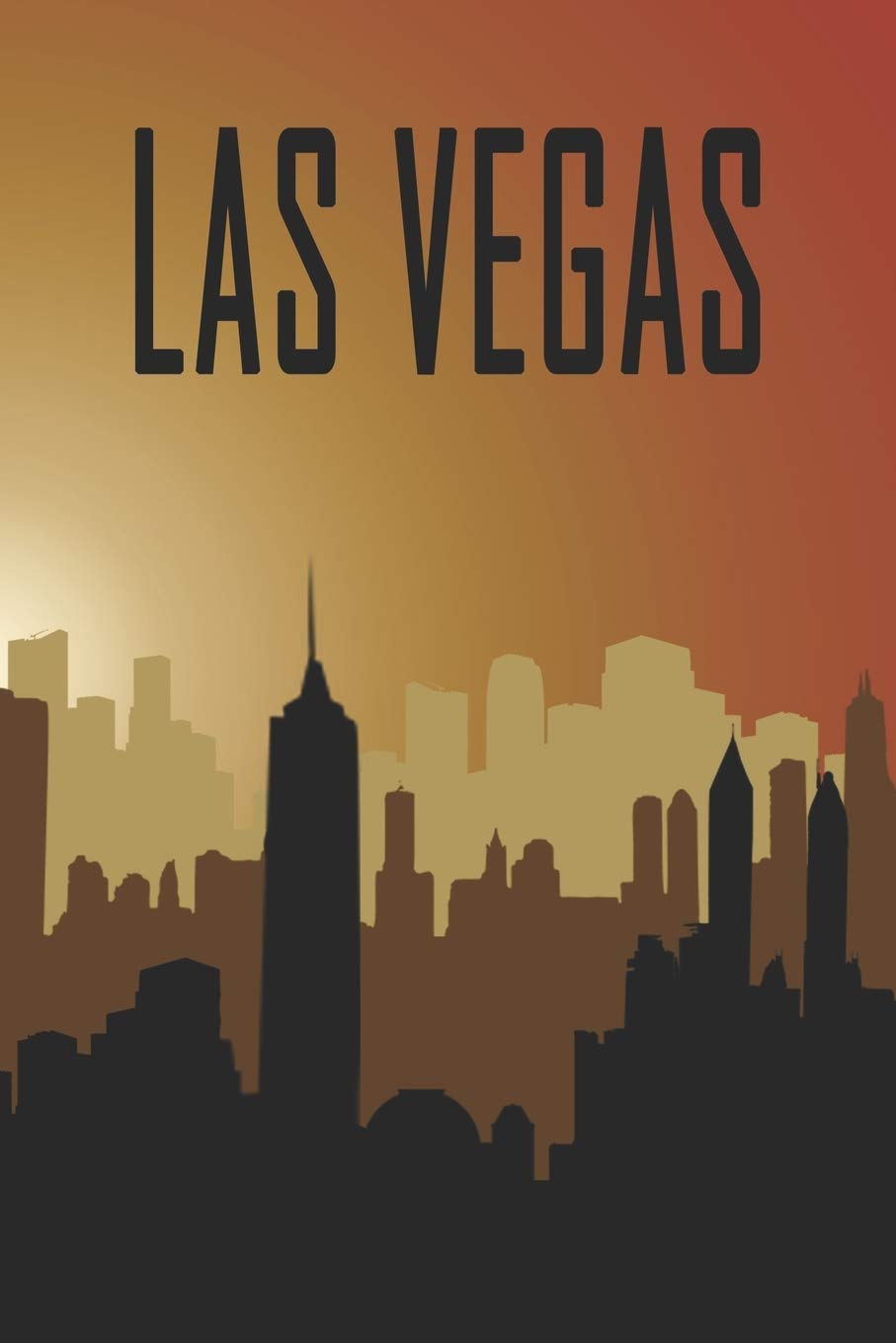 Las Vegas: Städtetrip und Reisetagebuch, Notizbuch oder Urlaubsplaner mit Platz auf 120 weißen linierten Dot Line Seiten zum Eintragen von Sprüchen, ... Fotos. Mit Sonnenuntergangsmotiv und Skyline Books