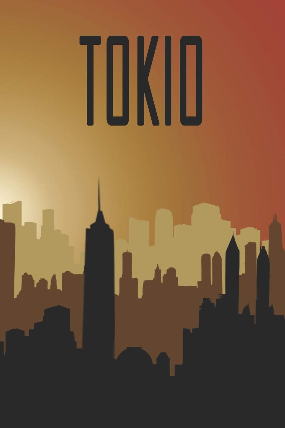 Tokio: Städtetrip und Reisetagebuch, Notizbuch oder Urlaubsplaner mit Platz auf 120 weißen linierten Dot Line Seiten zum Eintragen von Sprüchen, ... Fotos. Mit Sonnenuntergangsmotiv und Skyline Books