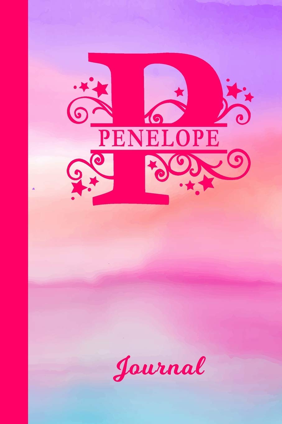 Penelope Journal: Personalized Custom First Name Personal Writing Diary | Cute Pink & Purple Watercolor Effect Cover | Daily Journaling for ... Write about your Life Experiences & Interests Media & Communication