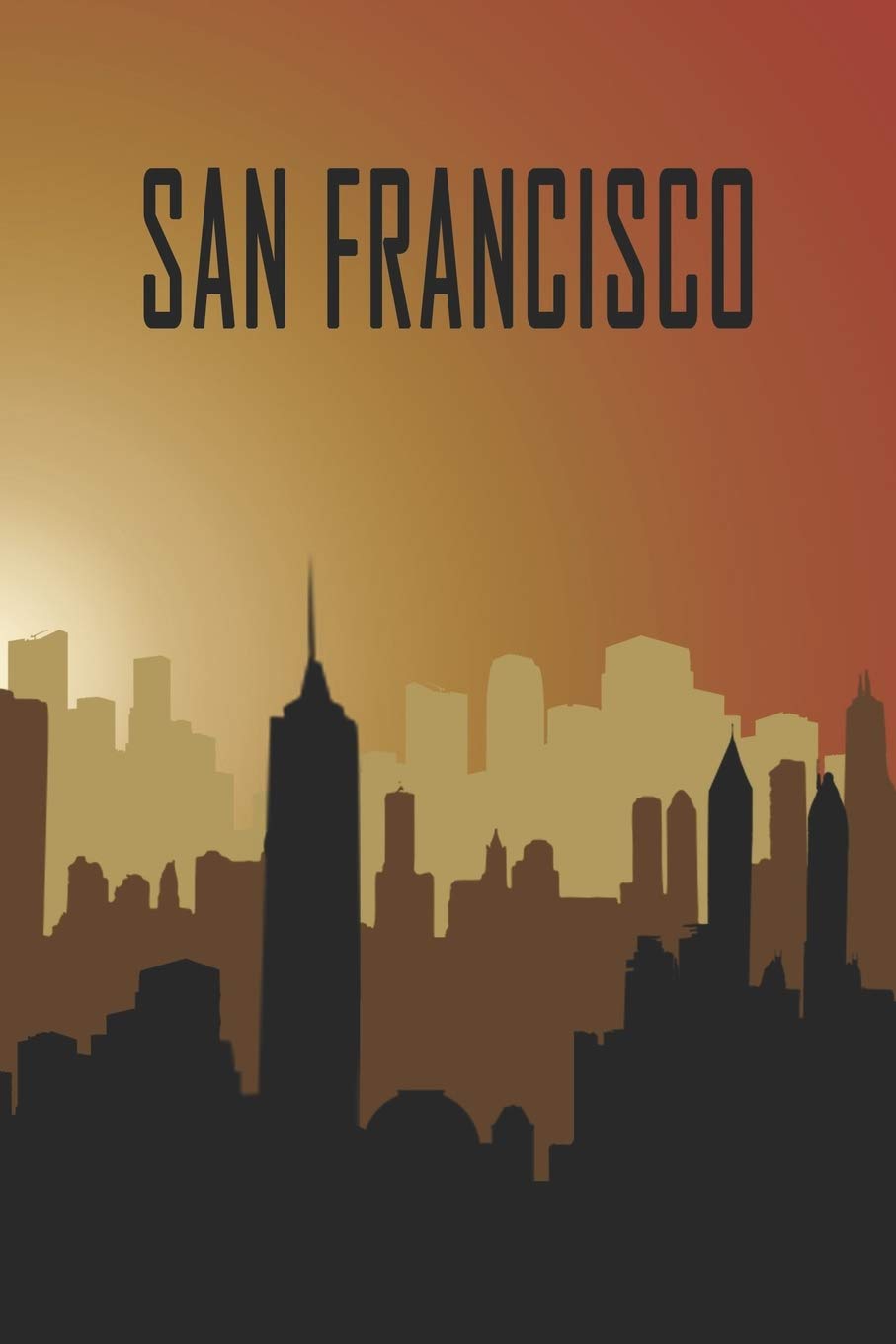 San Francisco: Städtetrip und Reisetagebuch, Notizbuch oder Urlaubsplaner mit Platz auf 120 weißen linierten Dot Line Seiten zum Eintragen von ... von Fotos. Mit Nachtmotiv und Skyline Books