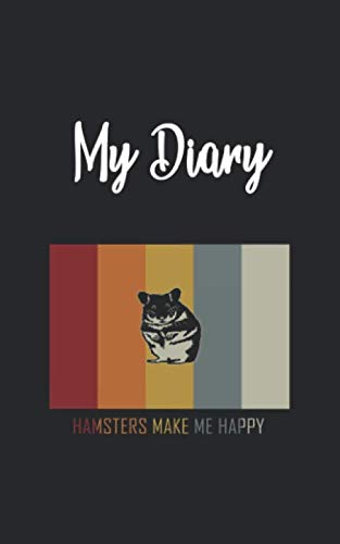 My Diary: Hamster Retro and Vintage Style 100 Pages Lined Non-fiction
