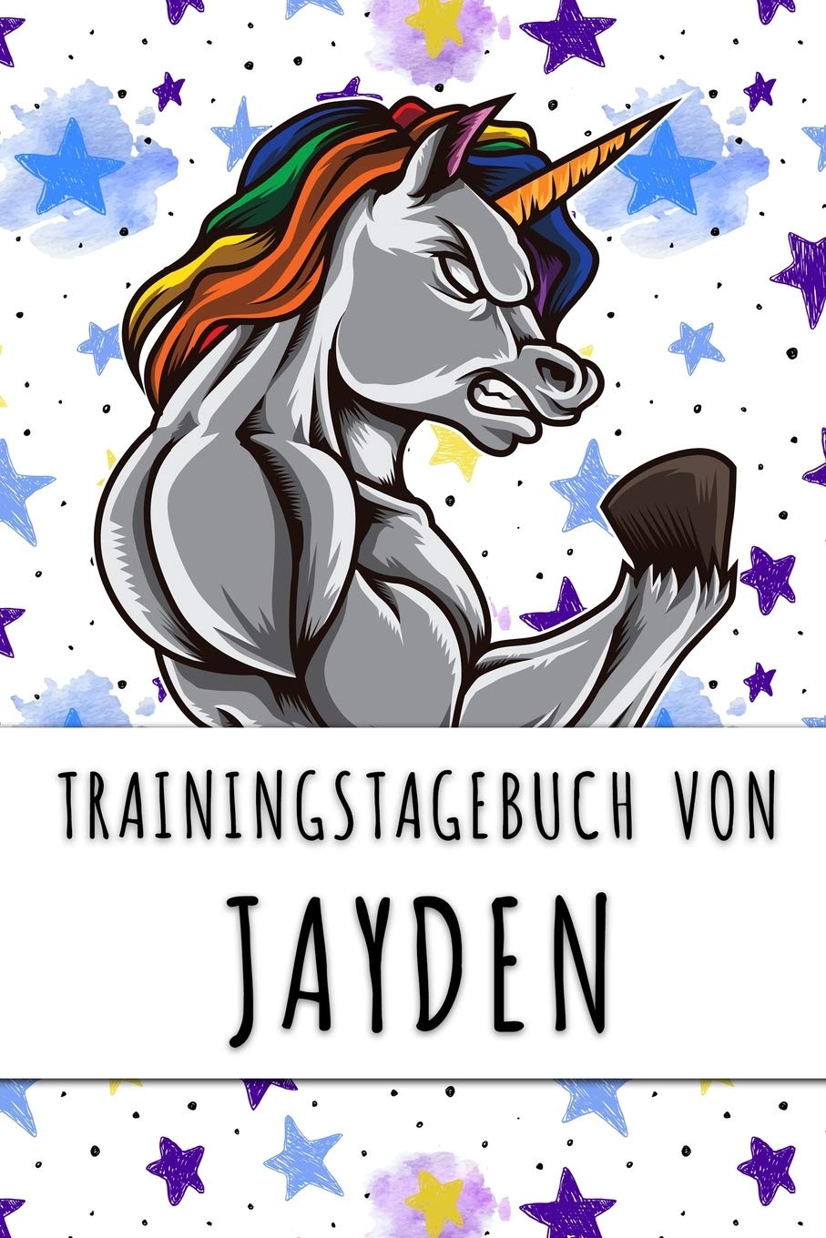 Trainingstagebuch von Jayden: Personalisierter Tagesplaner für dein Fitness- und Krafttraining im Fitnessstudio oder Zuhause Books