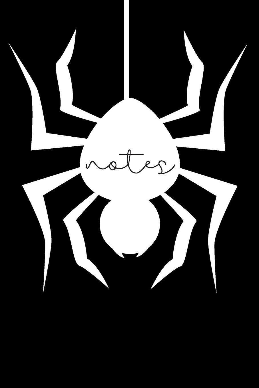 Notes: Elegant Spider Lined Notebook 6x9, Perfect Gift For Boy, Notebook for Homework, Doodles, or Office Work, 120 Pages Mathematics