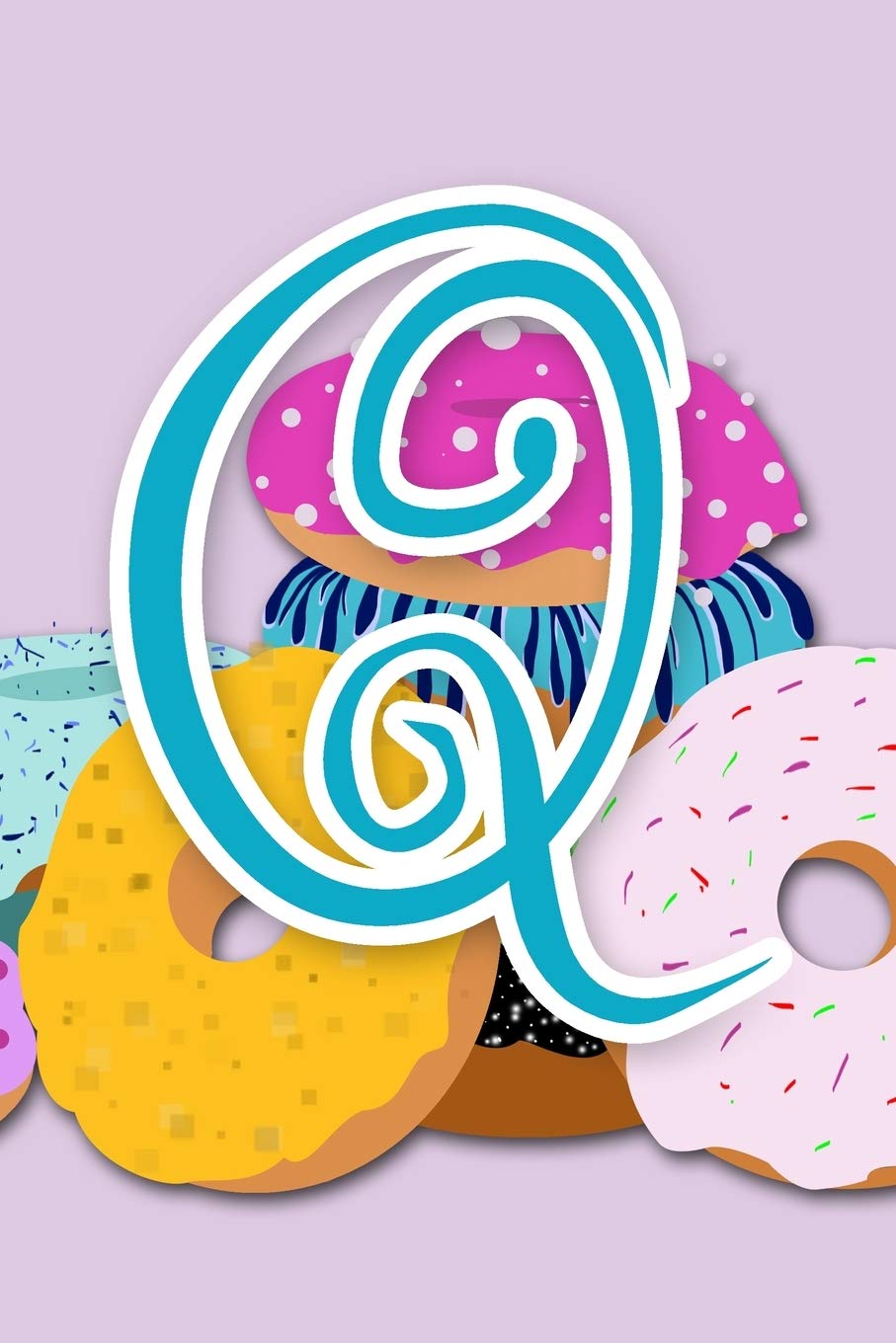 Q: Purple Donut Initial Journal for Women, Girls and Teens | ADORABLY UPGRADED INTERIOR INCLUDES DECORATIVE LINED PAGES Cooking & Enjoying