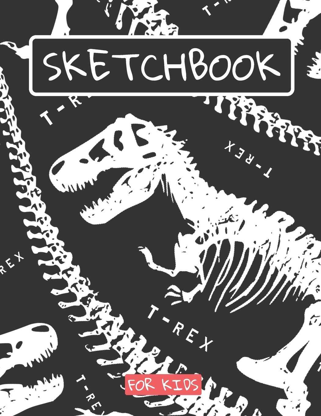 Sketchbook: Dinosaur lovers large sketch book, sketch paper, drawing , writing , doodling | Dinosaurs sketch book T-REX Non-fiction