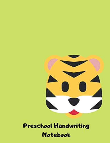 Preschool Handwriting Notebook: Tiger Animal Series Primary School Practice Paper Books