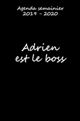 Agenda semainier 2019 - 2020 Adrien est le boss Reference Books
