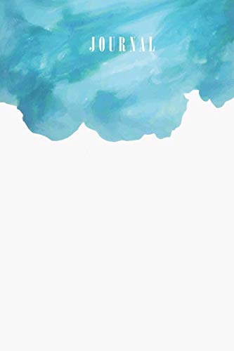 Journal: Carnet des Notes Aquarelle Bleu Ciel Notebook A5 Bullet Journal Pointillé pour femmes filles enseignantes Books