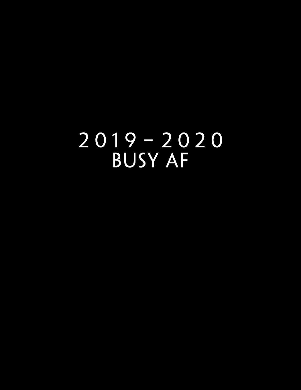 2019 - 2020: Weekly Planner Starting September 2019 - August 2020 | Week To View With Hourly Schedule | 8.5 x 11 Dated Agenda | Appointment Calendar | Organizer Book | Busy AF Business, Finance & Career