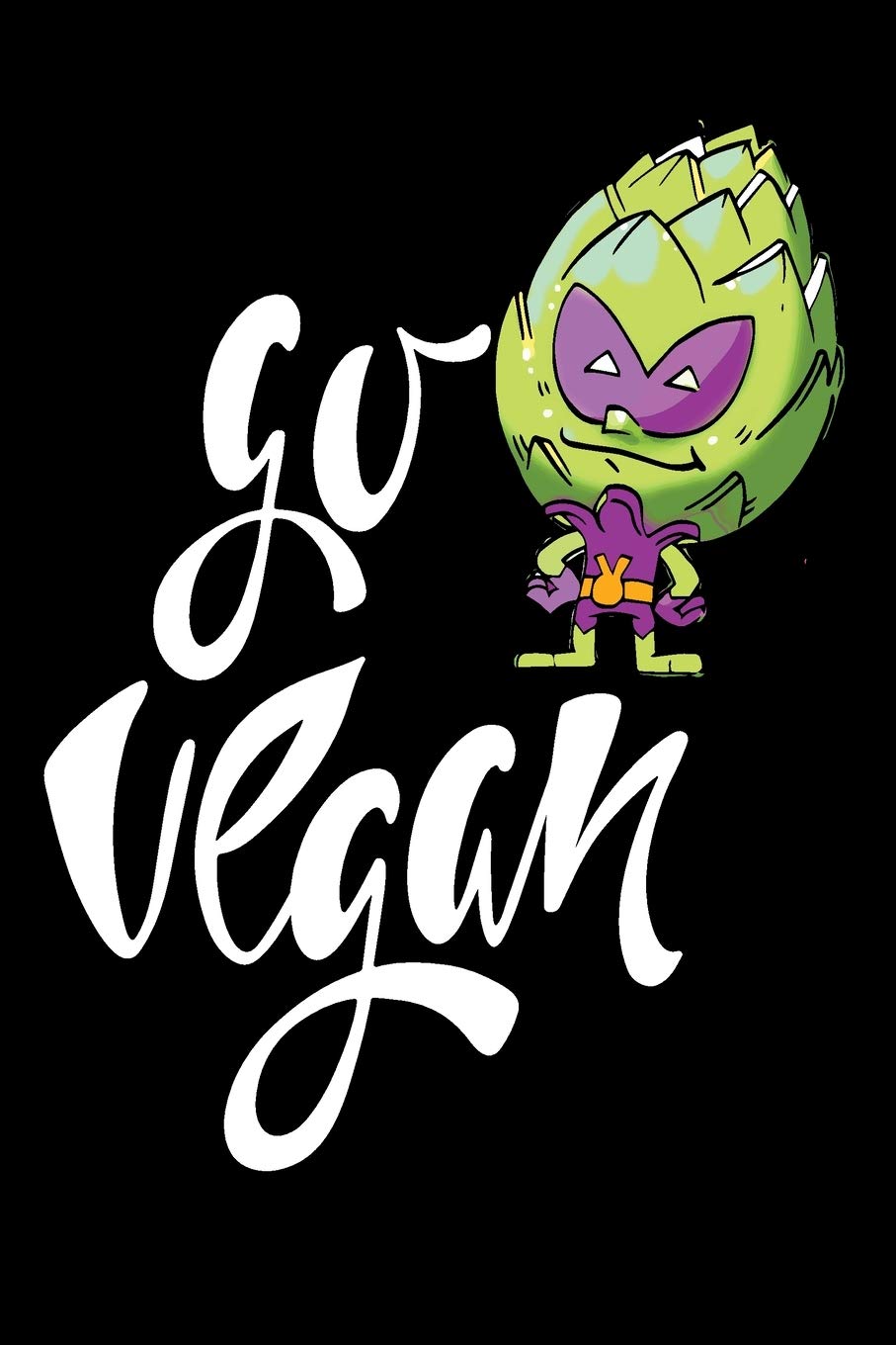 Go Vegan: 6x9 College Ruled Line Paper 150 Pages Garden & Plants