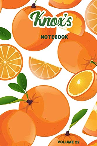 Knox's Notebook Volume 22: Lined Personalized and Customized College Ruled Name Notebook Journal for Men & Women & Boys & Girls Learning & Reference