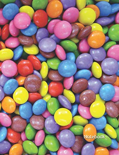 Notebook: Candy Sweets Composition Book, Journal, Diary. This beautiful notebook with 120 college ruled pages of size 8.5 x 11 inch. Makes an elegant ... perfect for gel pens, ink and pencils. Cooking & Enjoying