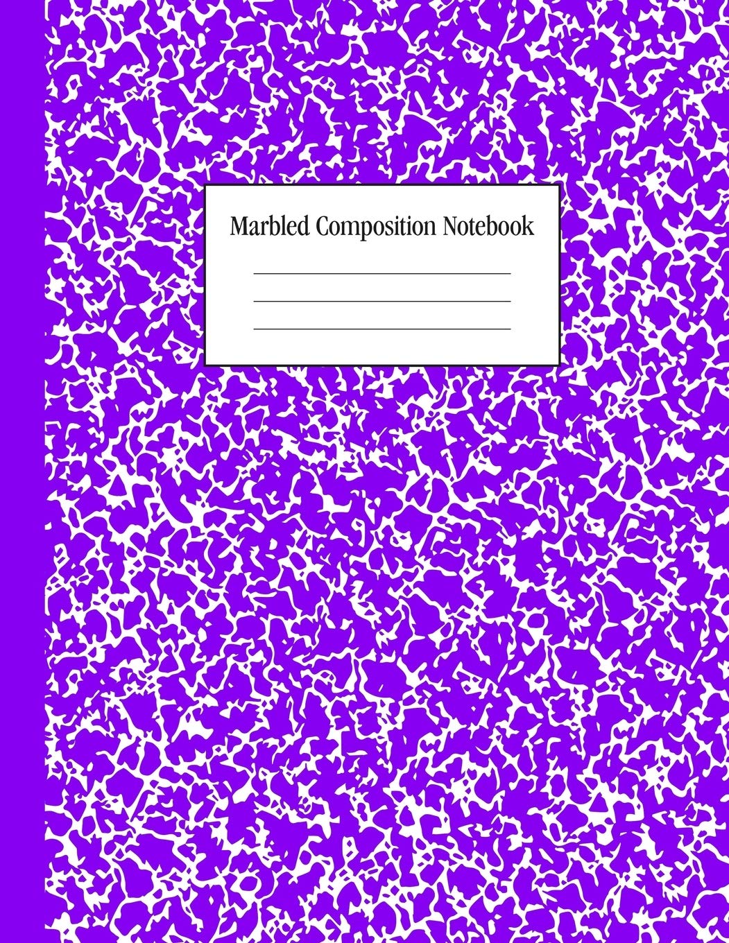 Marbled Composition Notebook: Purple - Wide Ruled Notebook | 100 Pages | 8.5 x 11 | Journal for Children, Kids, Girls, Teens And Women (School Essentials) book
