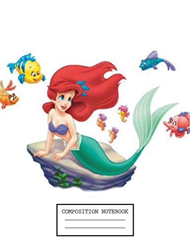 Composition Notebook: Cute Drawing Photo Art Mermaid Soft Glossy Wide Ruled Journal with Ruled Lined Paper for Taking Notes Writing Workbook for Teens ... Daughter Mermaid Lovers on Birthday Christmas book