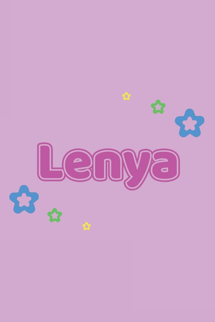 Lenya: Vornamen Notizbuch für Frauen und Mädchen - Notizbuch, Notizheft oder Schreibheft für Schule, Uni, Beruf, Job oder Einschulung mit Blümchen - 120 Seiten - Punkteraster - Format 6x9 ca. DIN A5 Memories